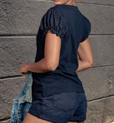 Camiseta Luza Ojalillo Negra