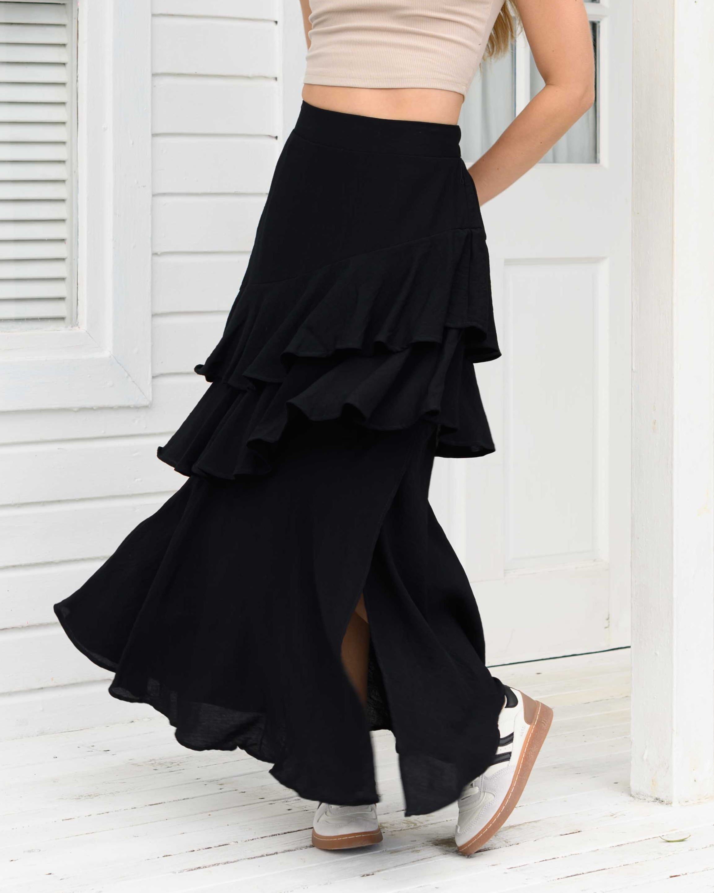 Falda Karen Plane Black