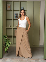 Falda Roxana Plane Cocoa
