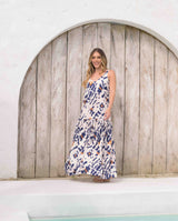 Vestido Marcia Print Azul