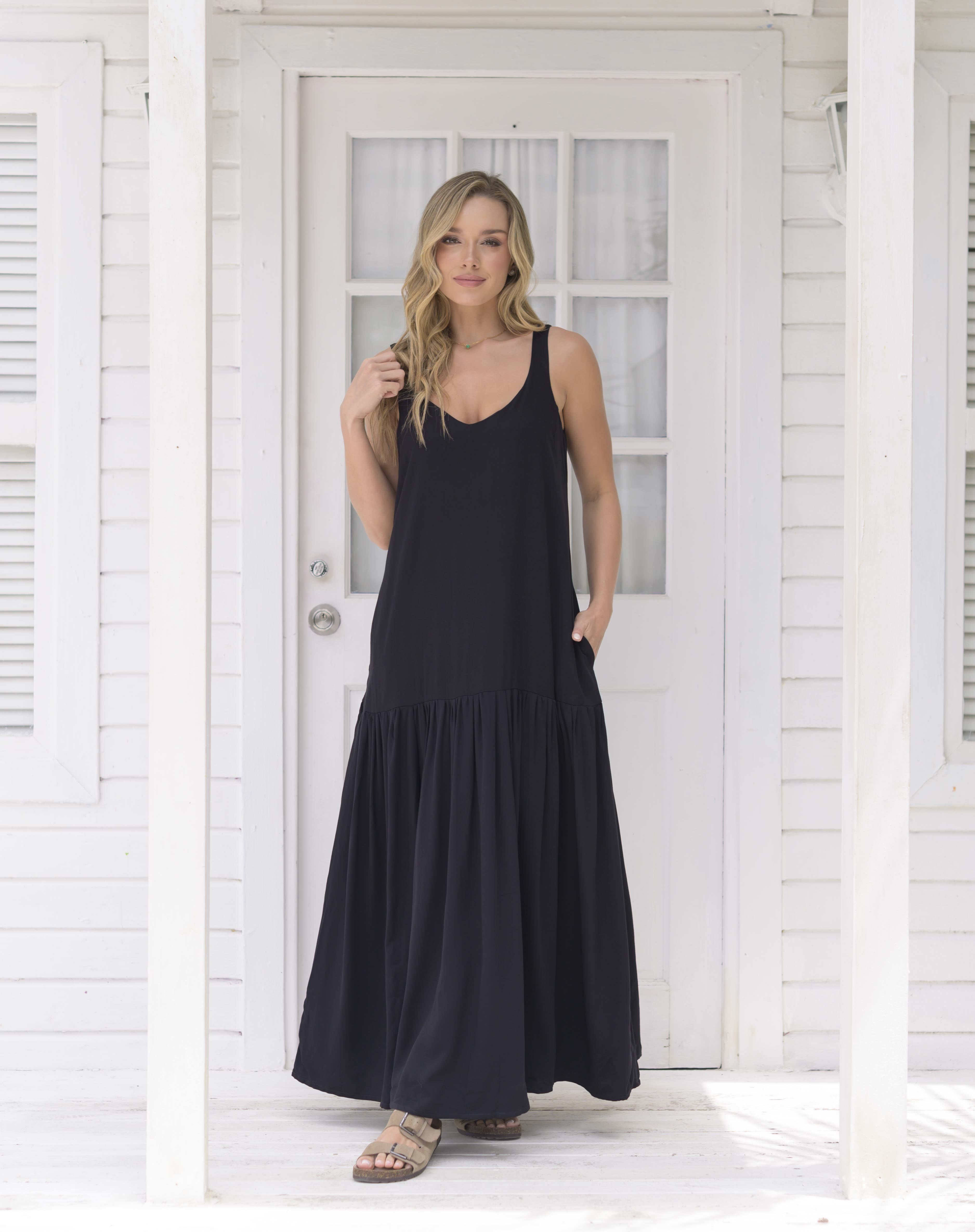 Vestido Marcia plane Black