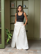 Falda Roxana Plane Crema