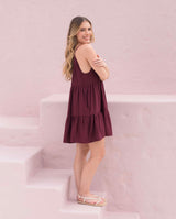 Vestido Alexa Plane Uva