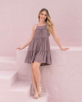 Vestido Alexa Plane Brown