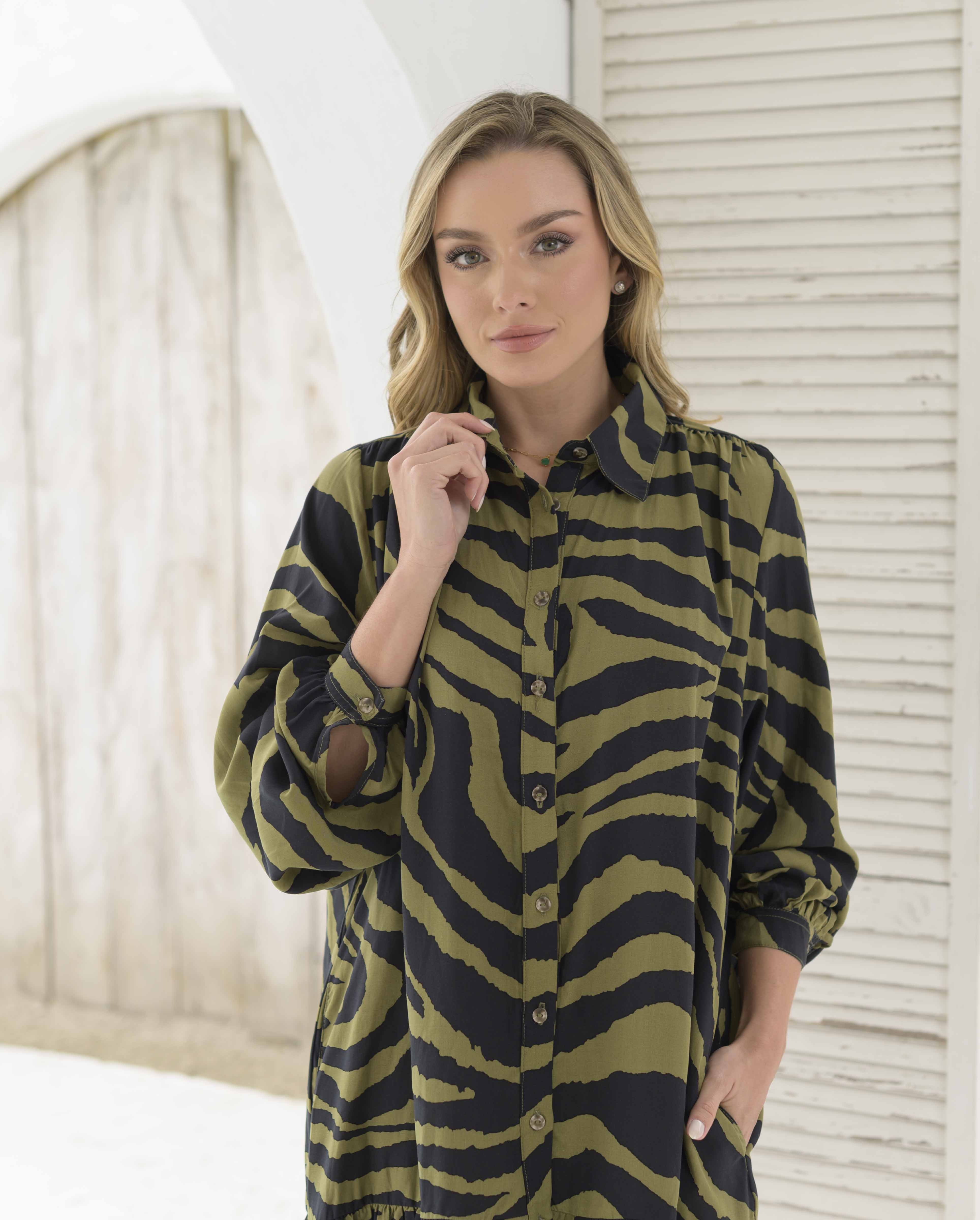 Vestido Yasmin Africa Verde