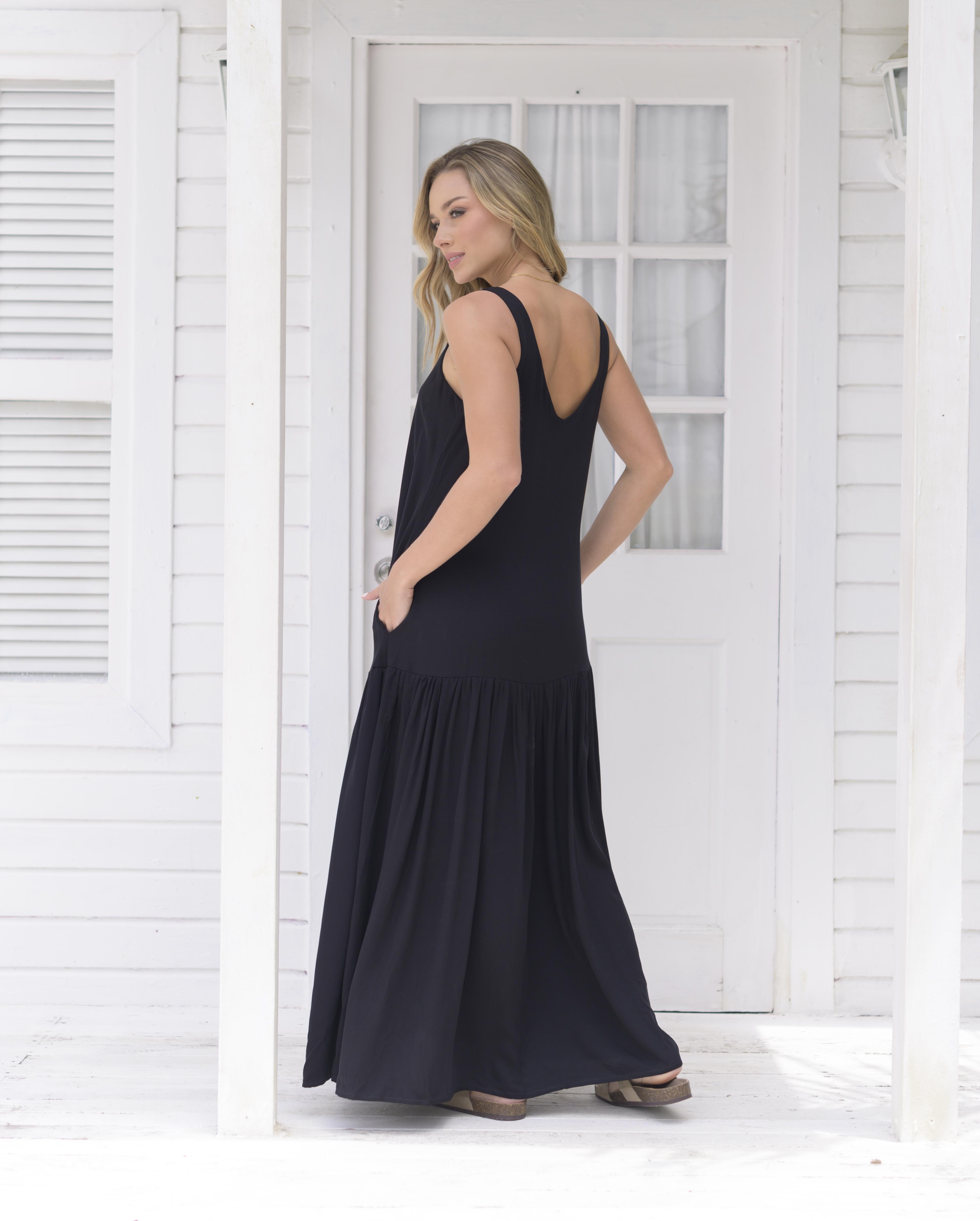 Vestido Marcia plane Black