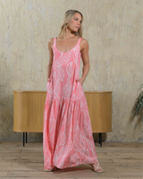 Vestido Marcia Hojas Pink