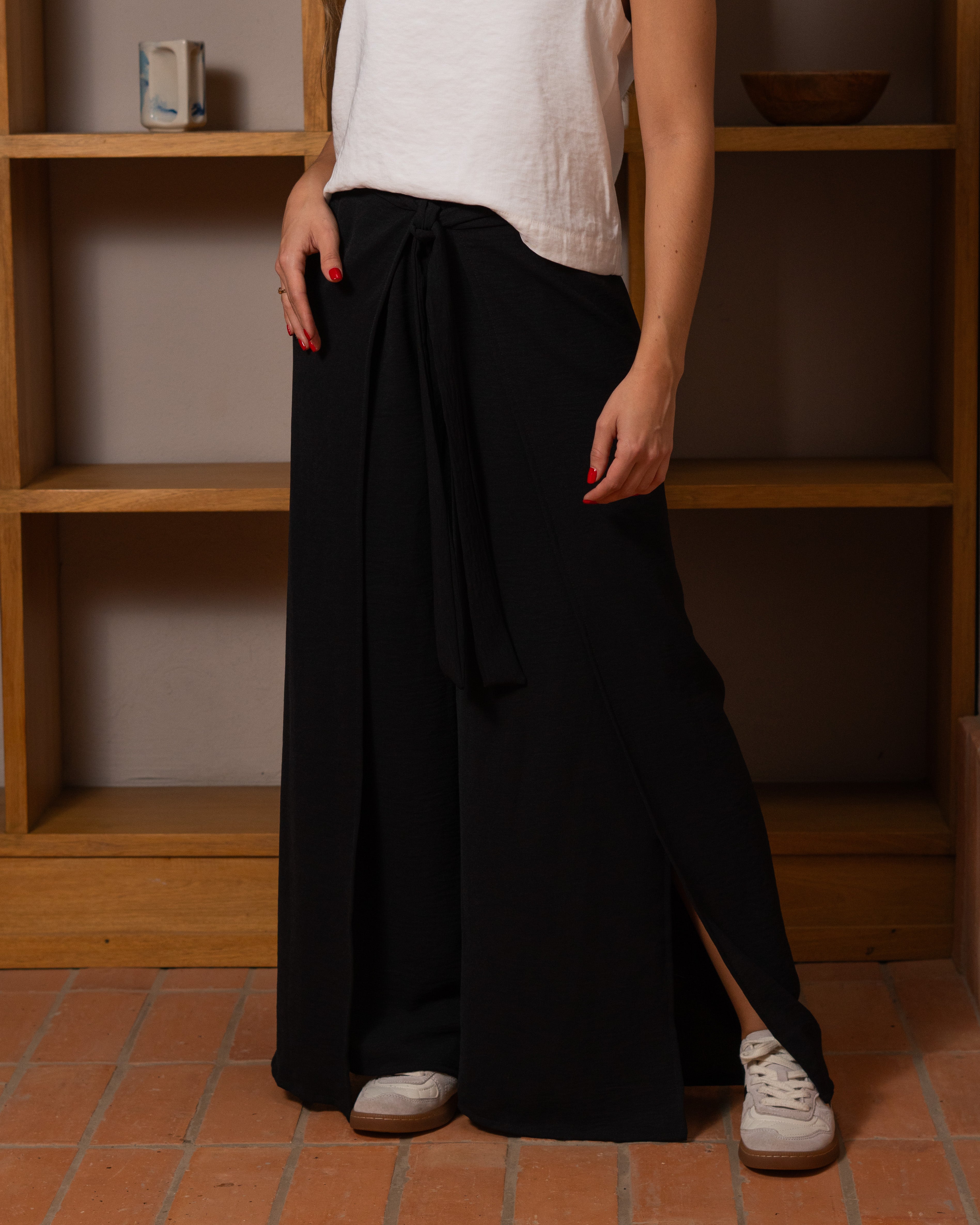 Pantalón Paulina plane negro