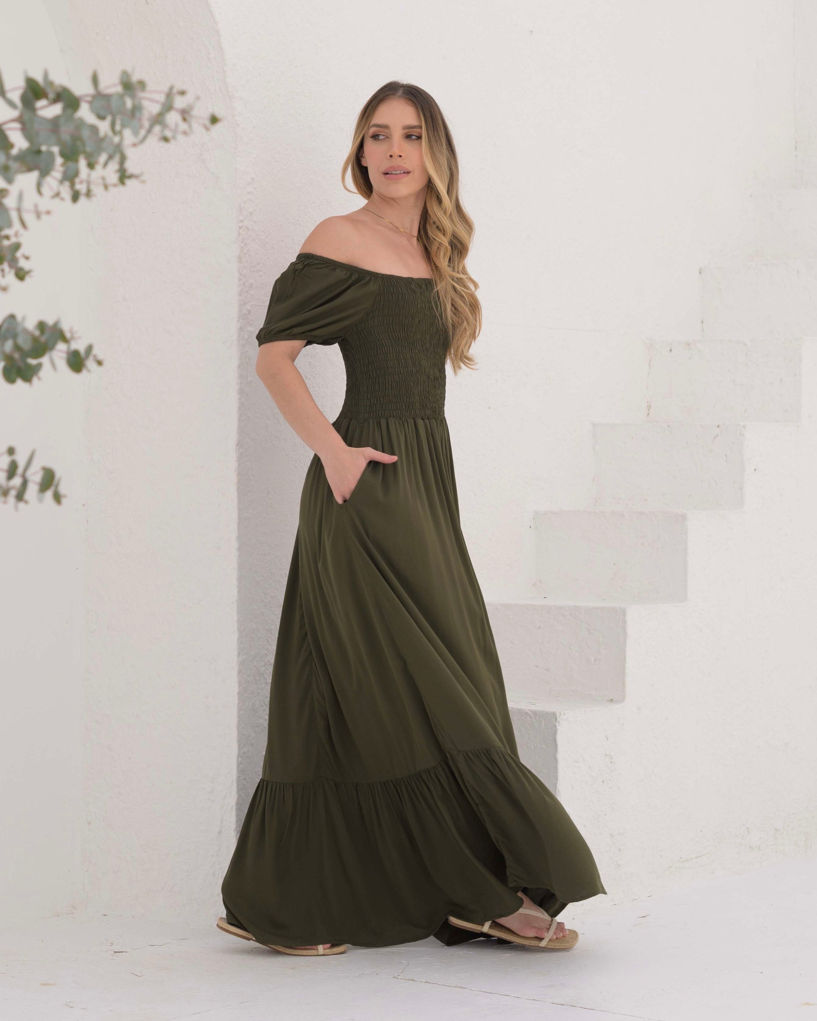 Vestido Katy Plane Verde