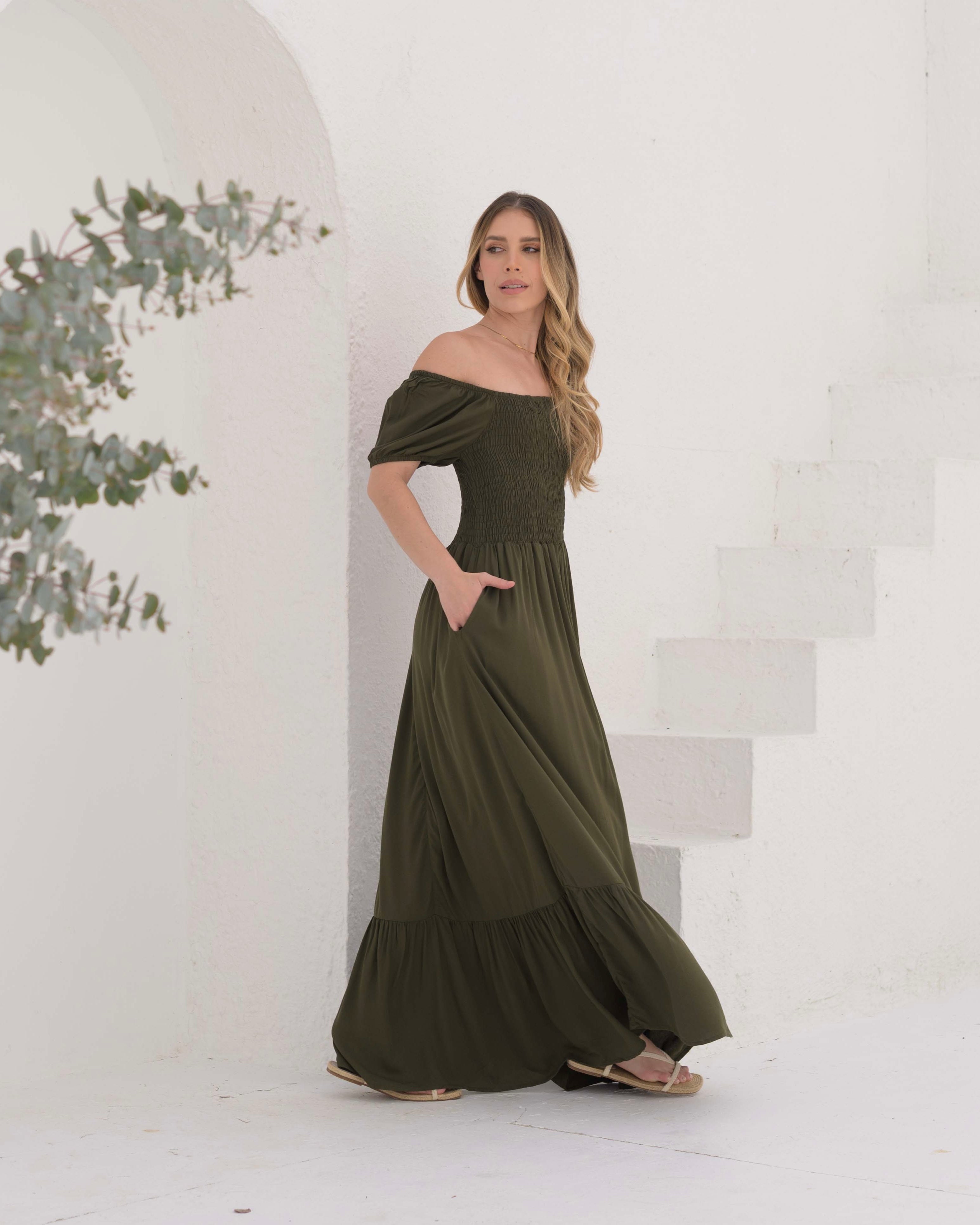 Vestido Katy Plane Verde