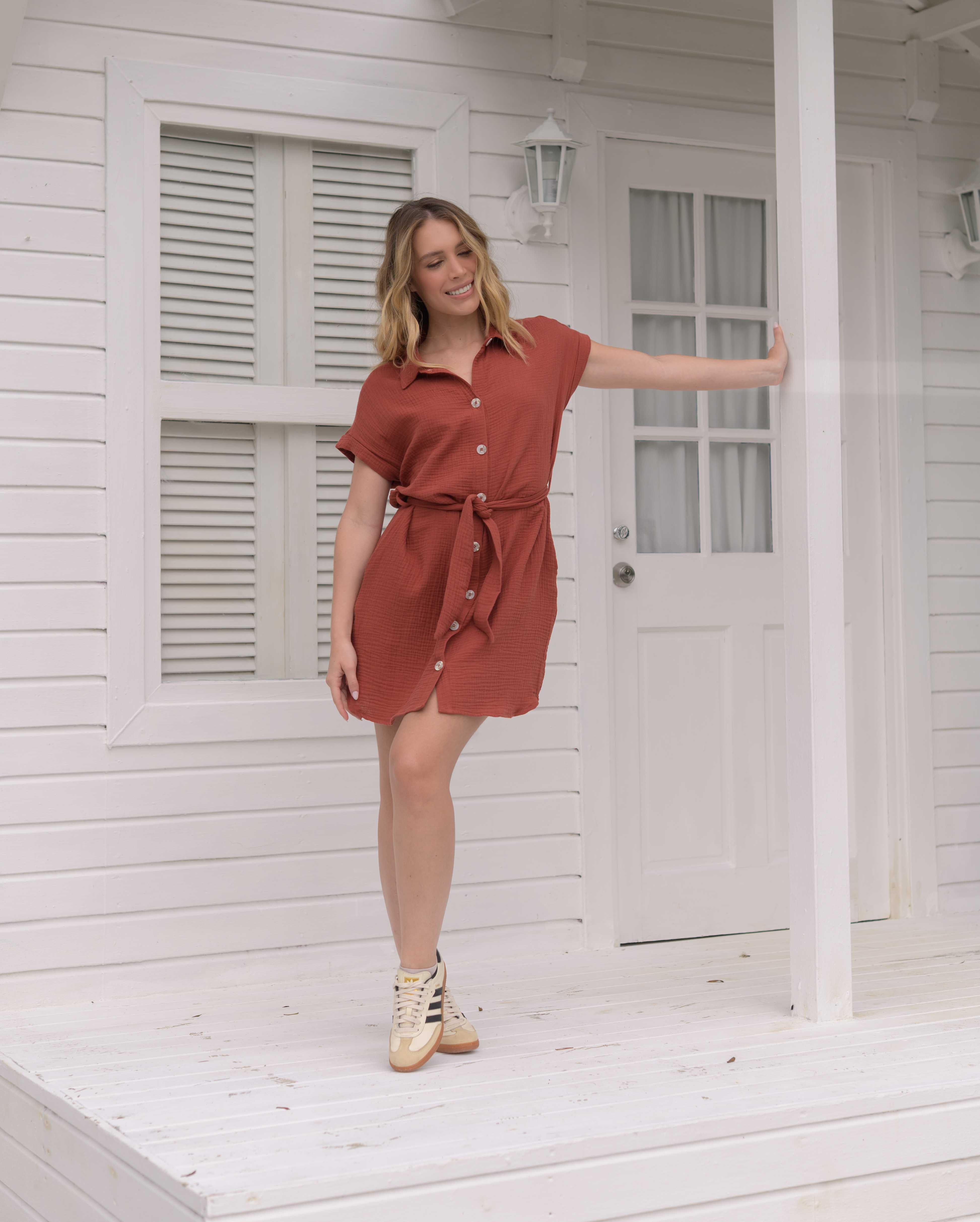 Vestido Vera Cotton Mocca