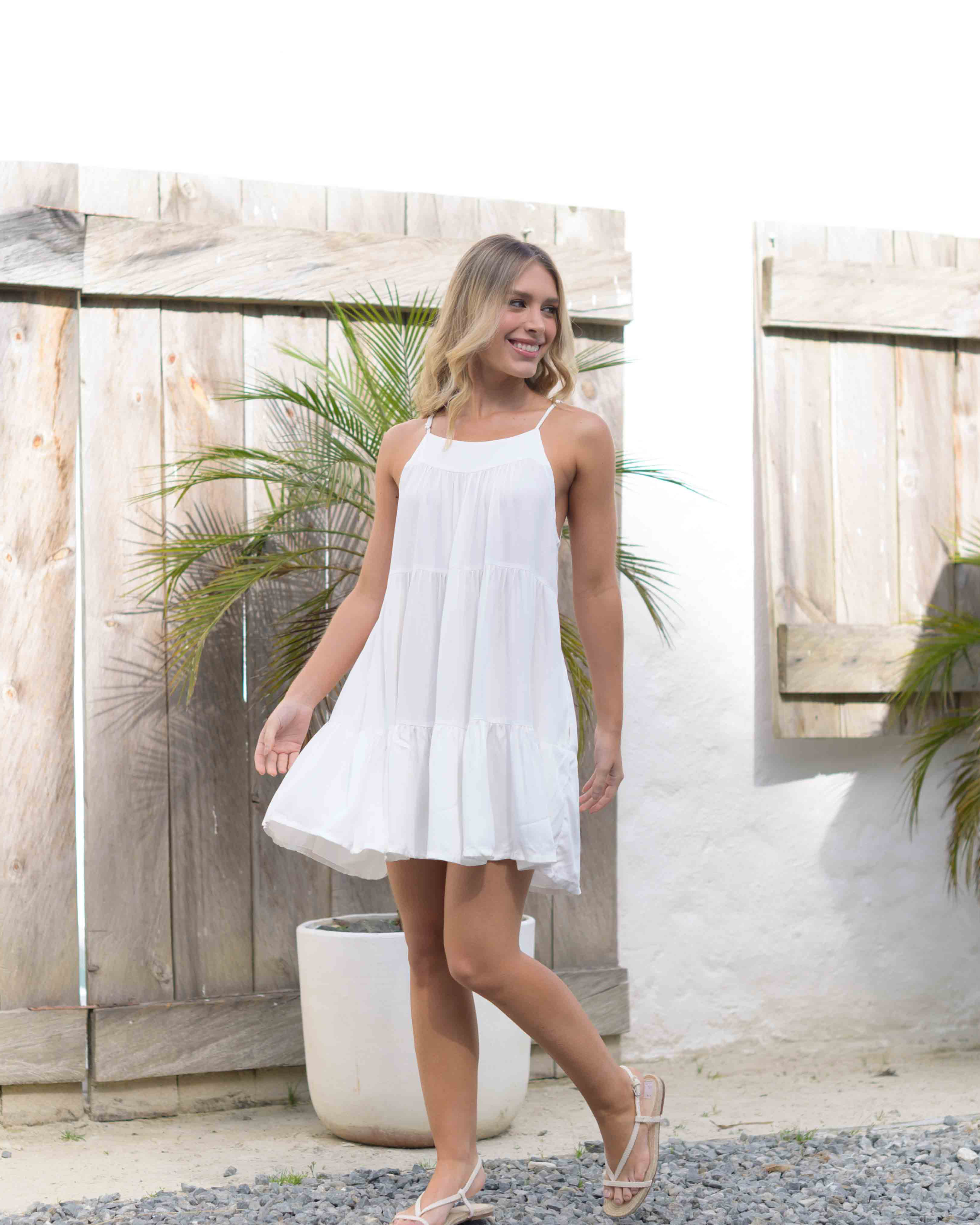 Vestido Alexa Plane Ivory