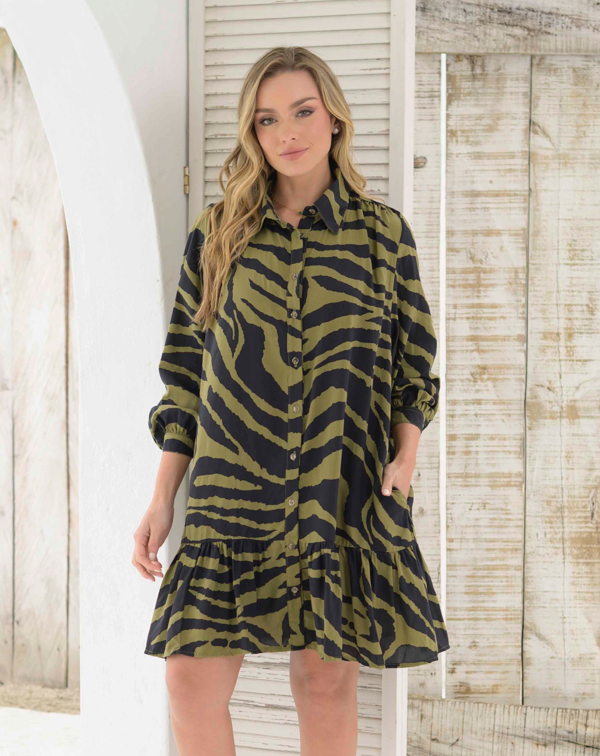 Vestido Yasmin Africa Verde