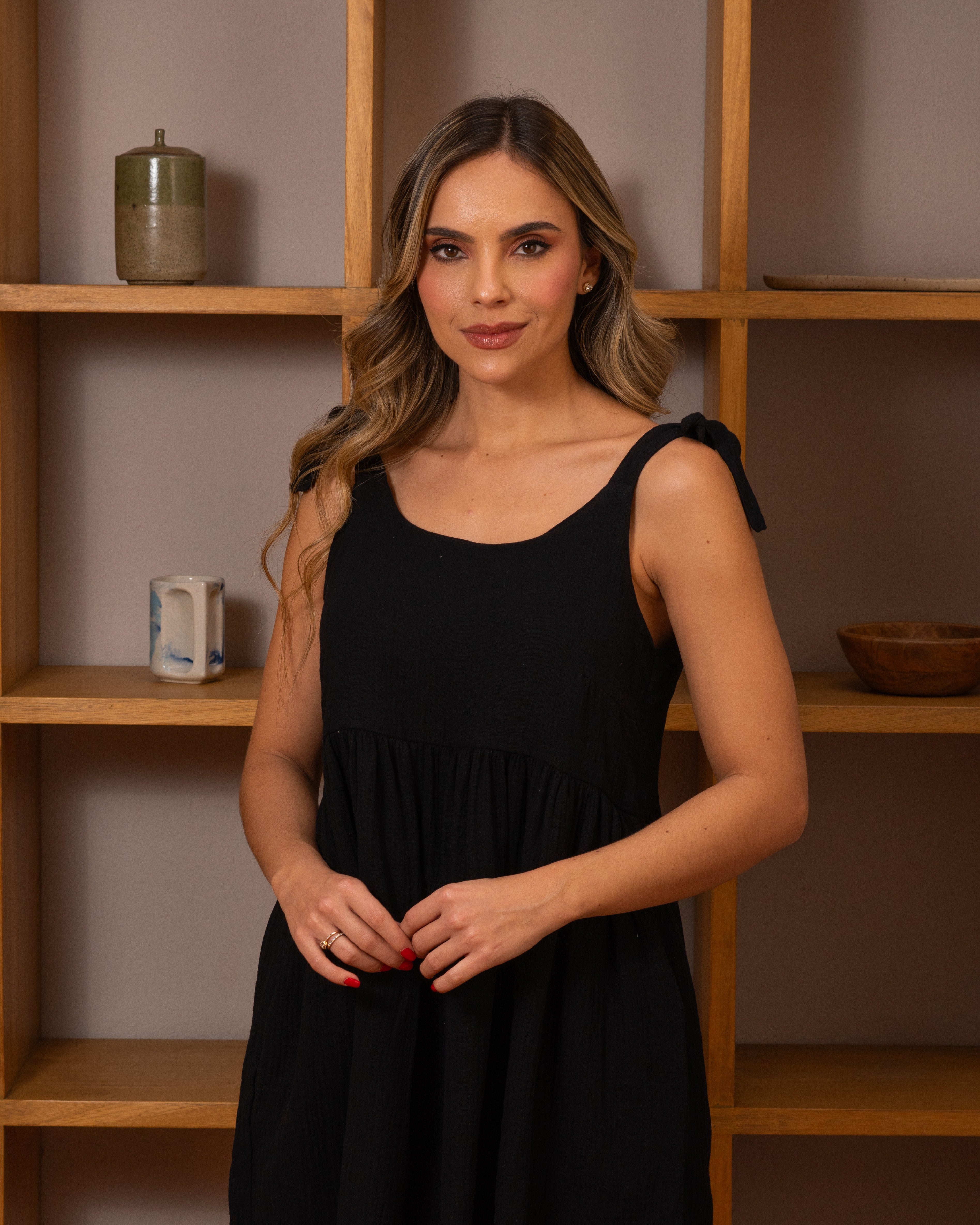 Vestido Kany plane negro