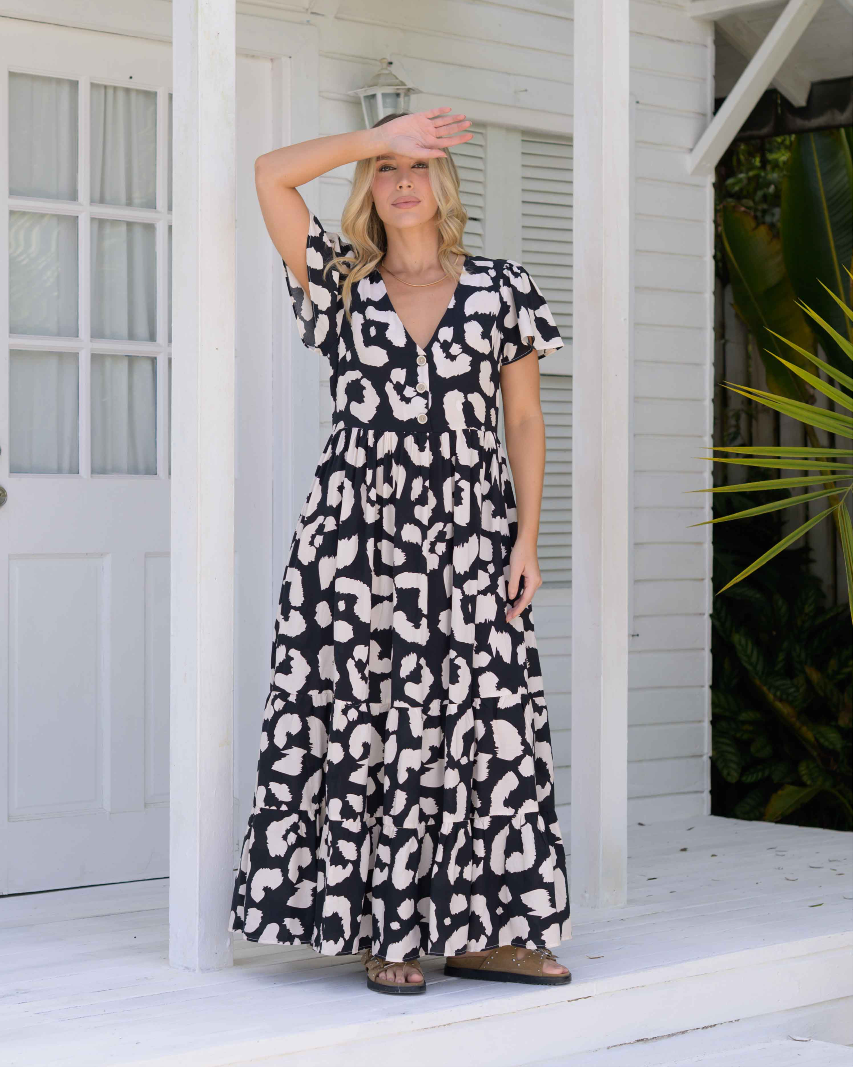 Vestido Praga Print Byn