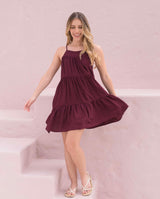 Vestido Alexa Plane Uva