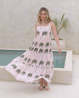 Vestido Lily Palmas Marfil