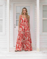 Vestido Marcia boreal rojo