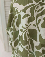 Falda Karen flores verde