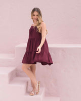 Vestido Alexa Plane Uva