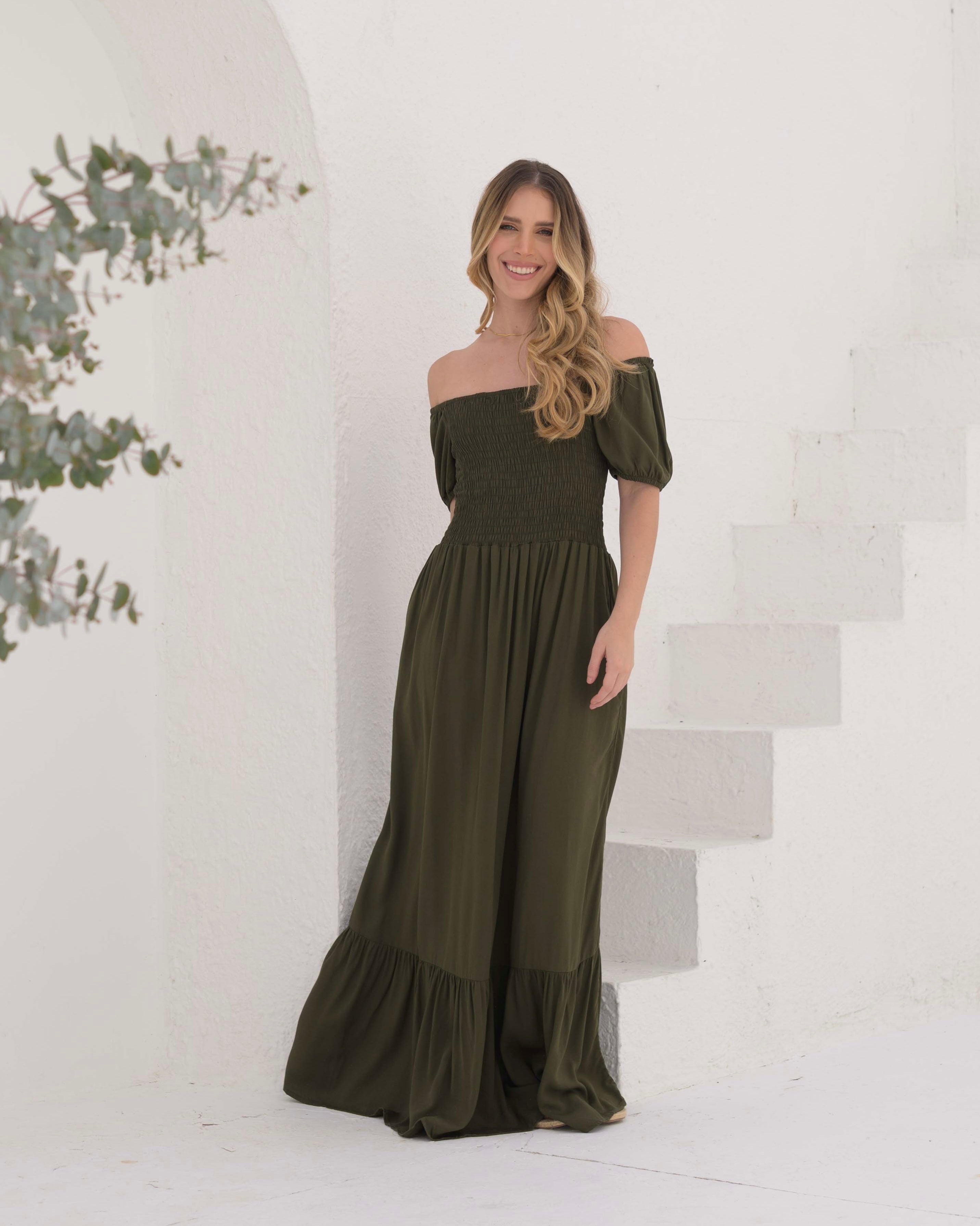 Vestido Katy Plane Verde