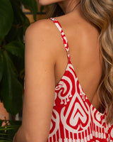 Vestido Melina Tokio rojo