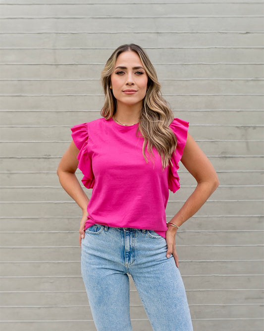 T-shirt Rebeca fucsia