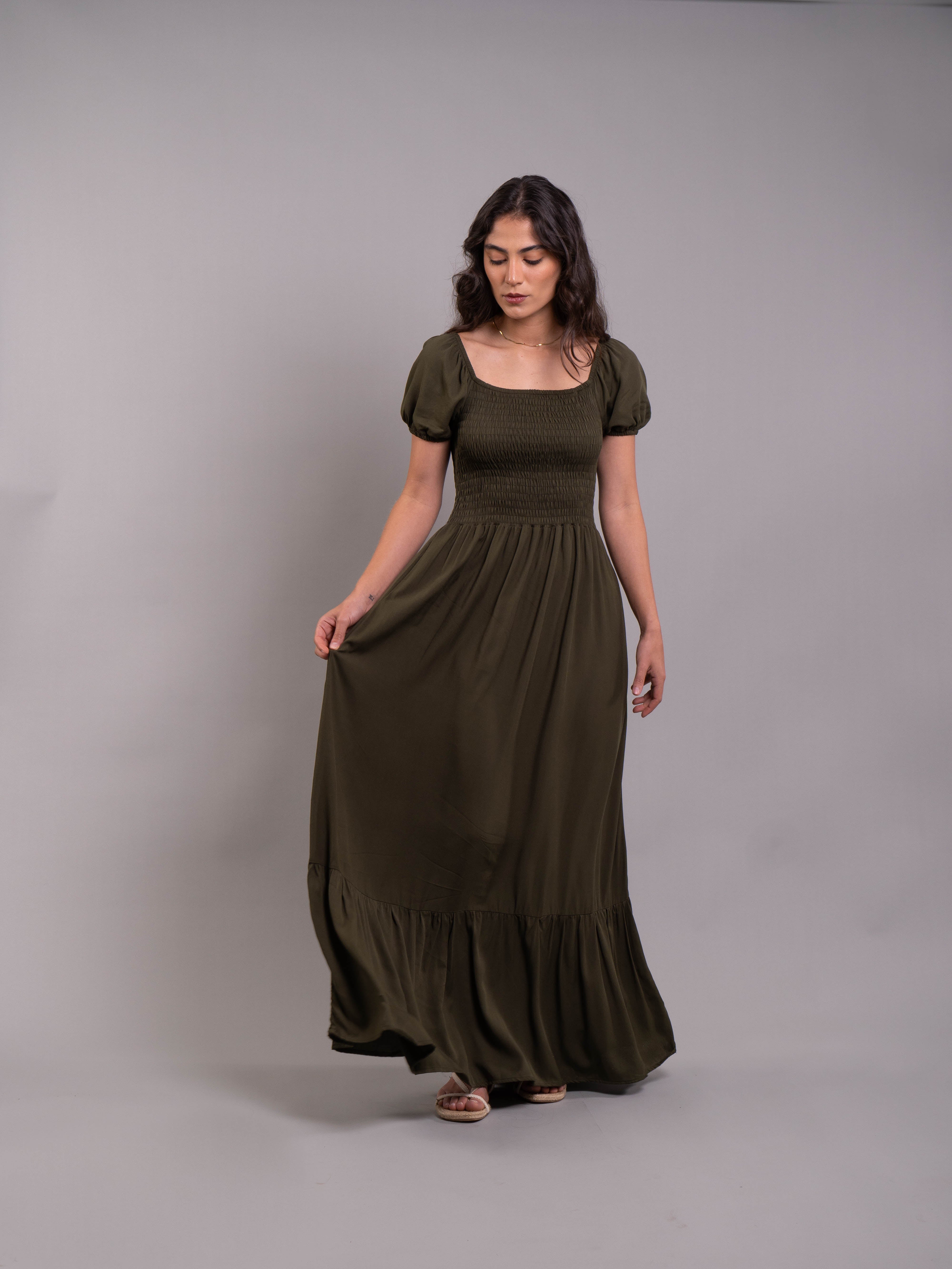 Vestido Katy Plane Verde