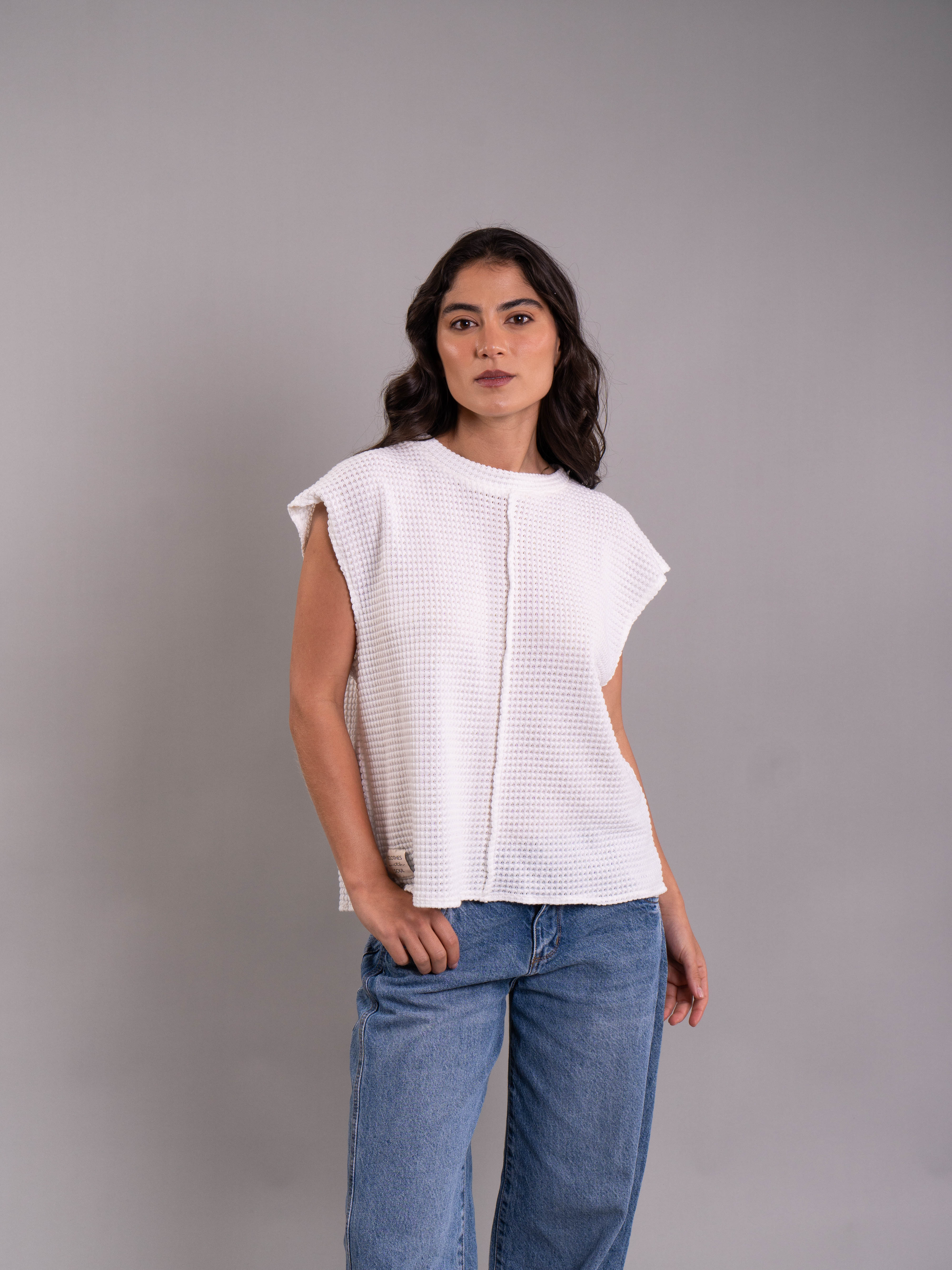 Blusa Sara Muse Marfil