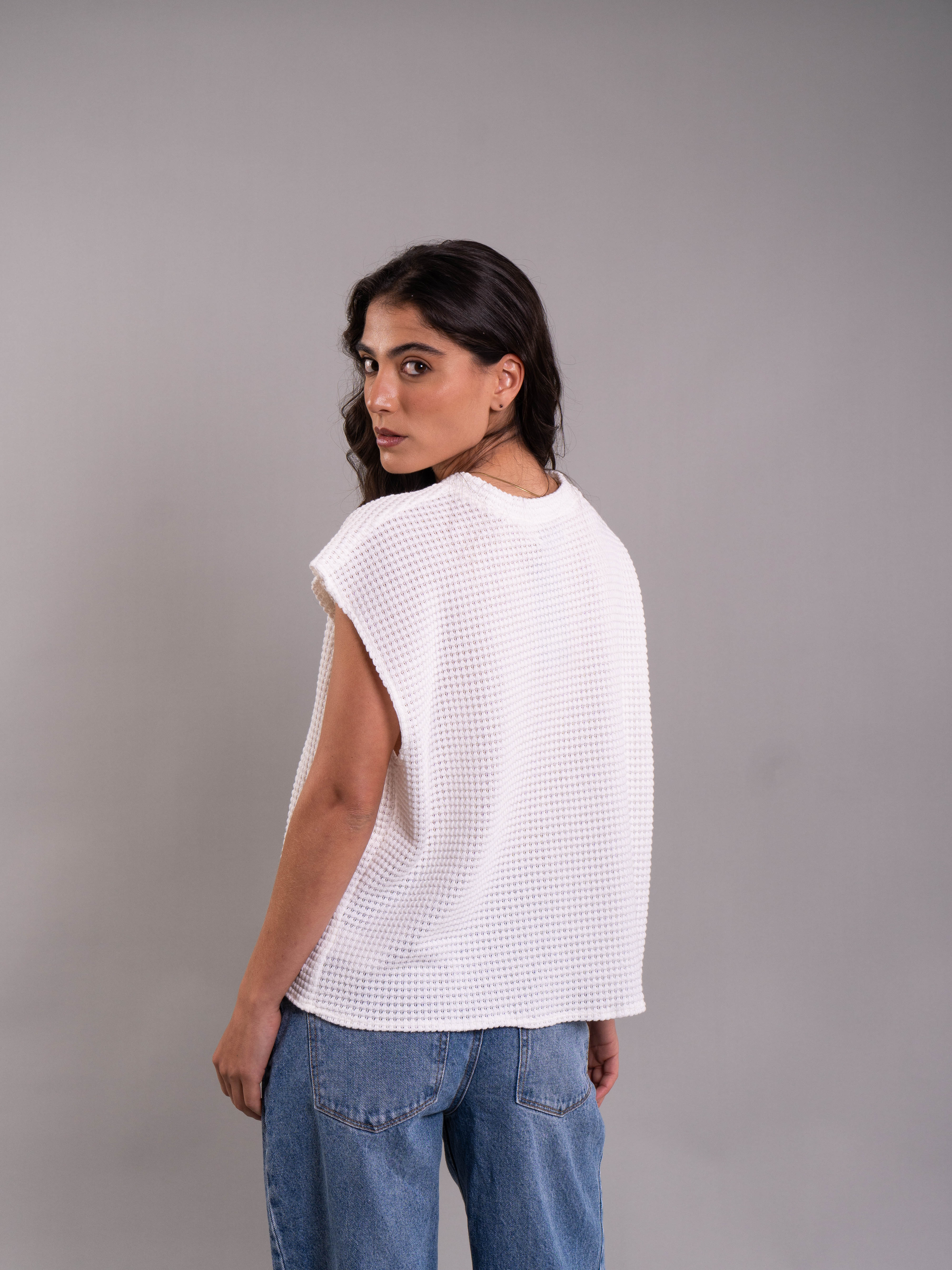 Blusa Sara Muse Marfil
