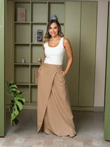 Falda Roxana Plane Cocoa