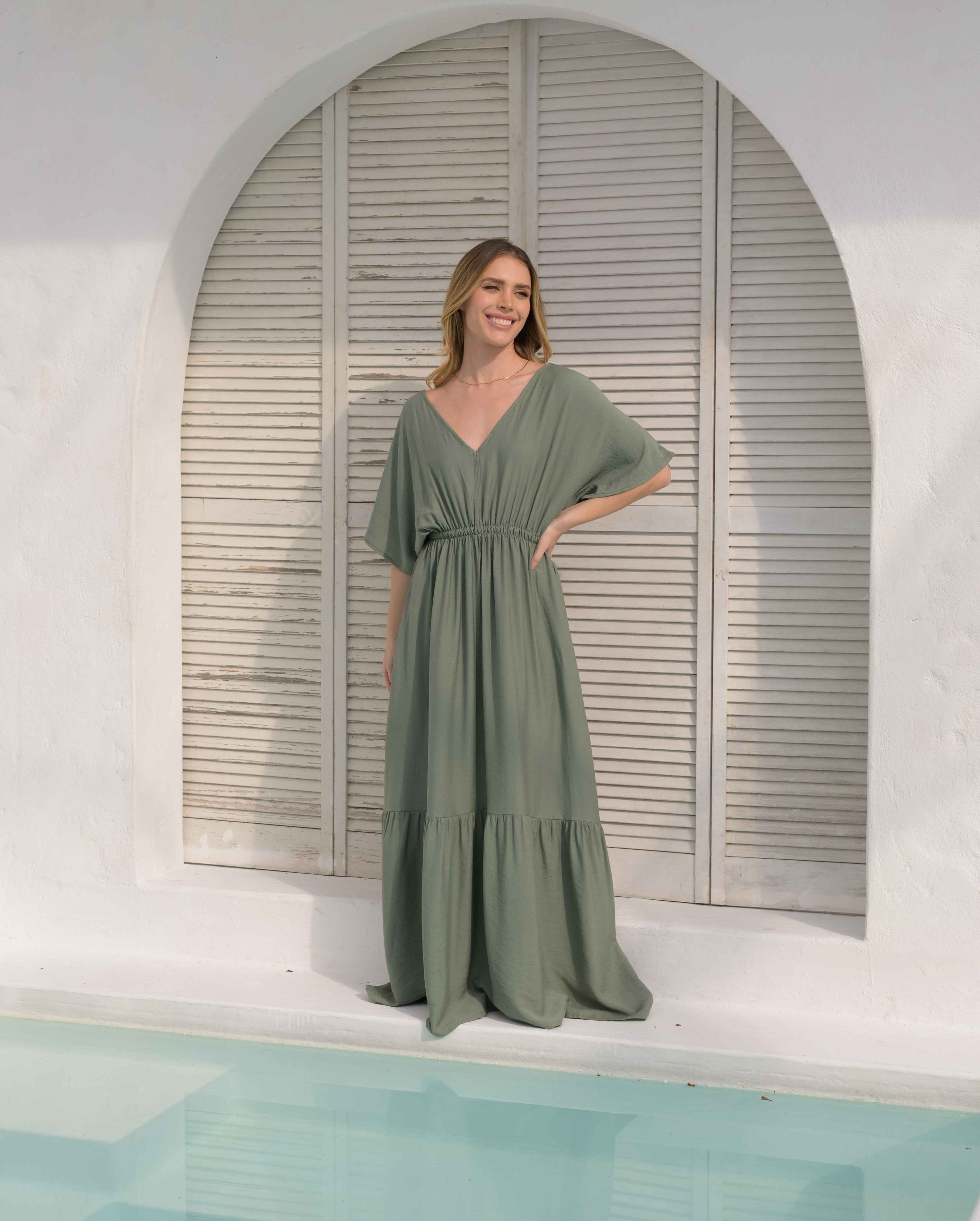 Vestido Elodia Plane Salvia