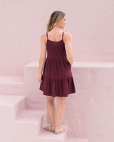 Vestido Alexa Plane Uva