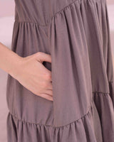 Vestido Alexa Plane Brown