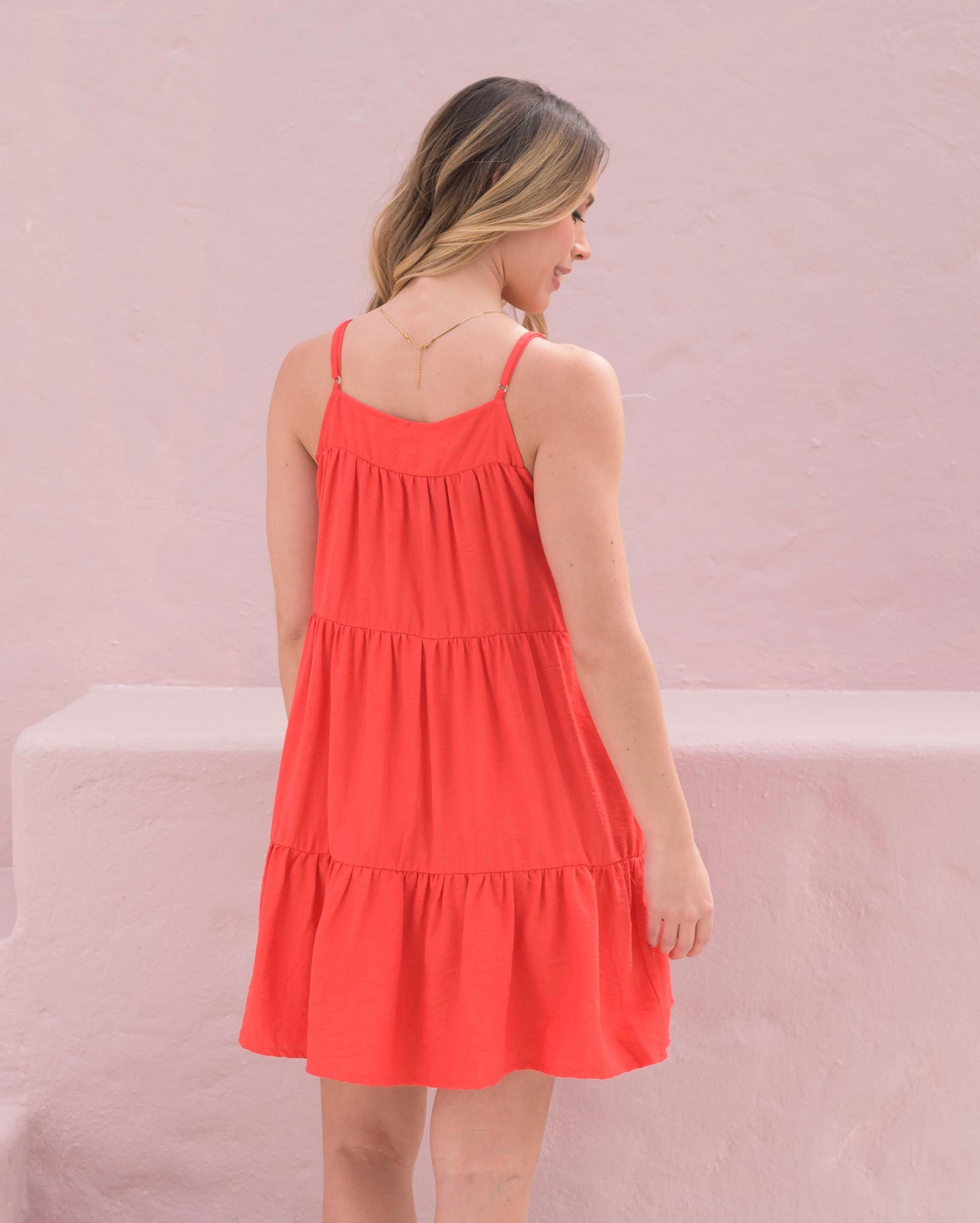 Vestido Alexa Plane Red