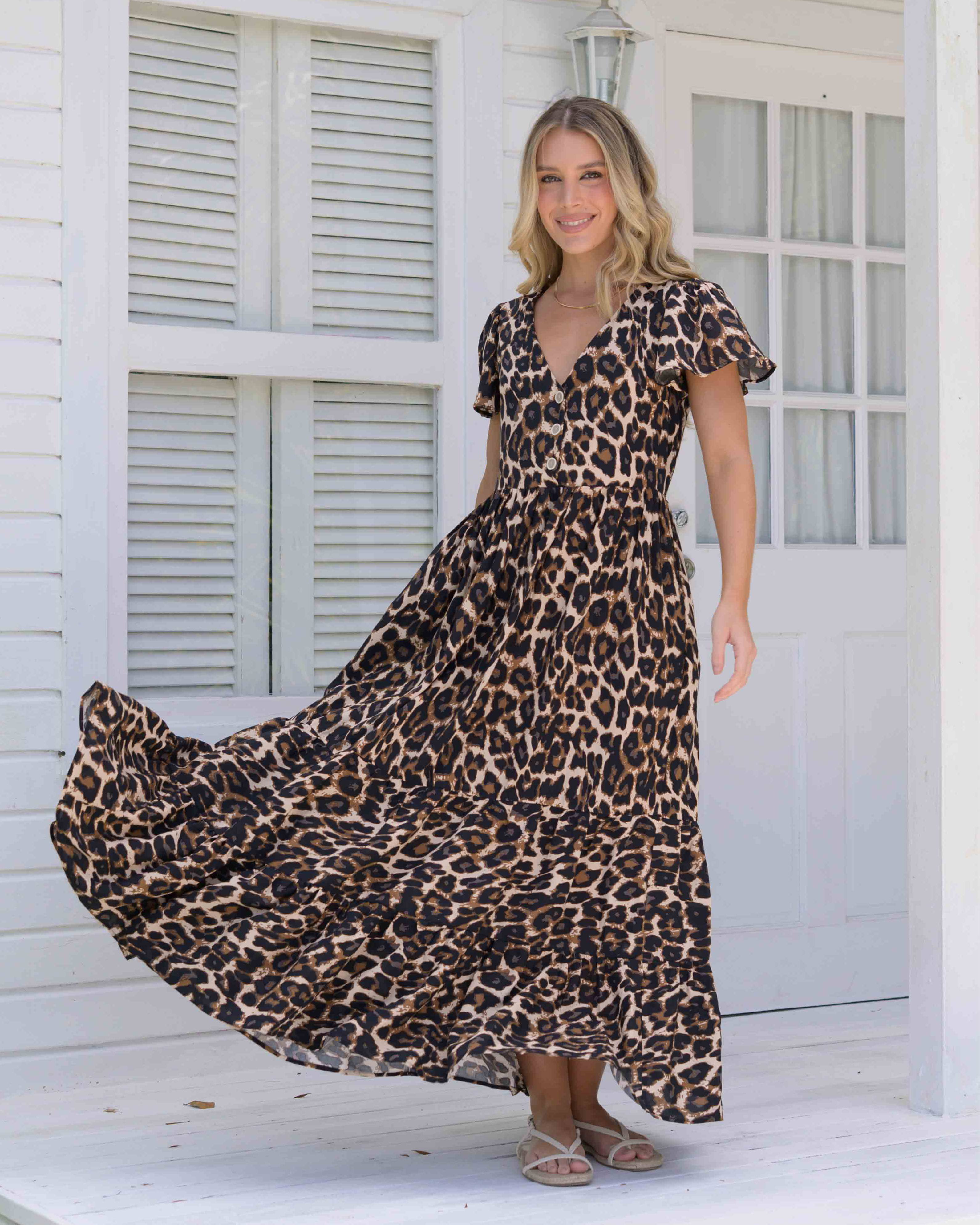 Vestido Praga Print Cafe