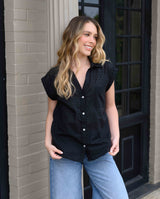Camisa Blend Cotton Black