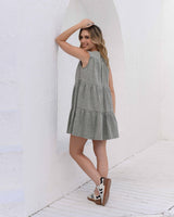 Vestido Praia Corto Plane Verde