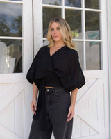 Blusa Sunset Plane Negra