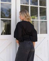 Blusa Sunset Plane Negra