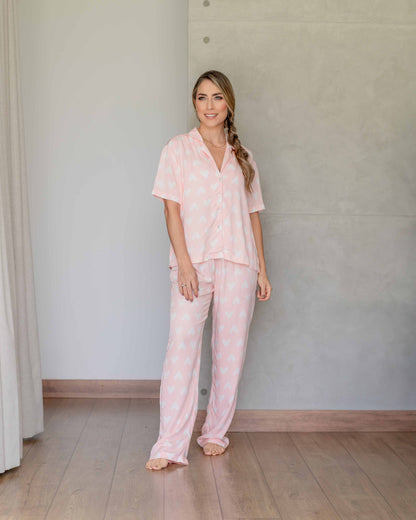 Pj Cora Heart Pink