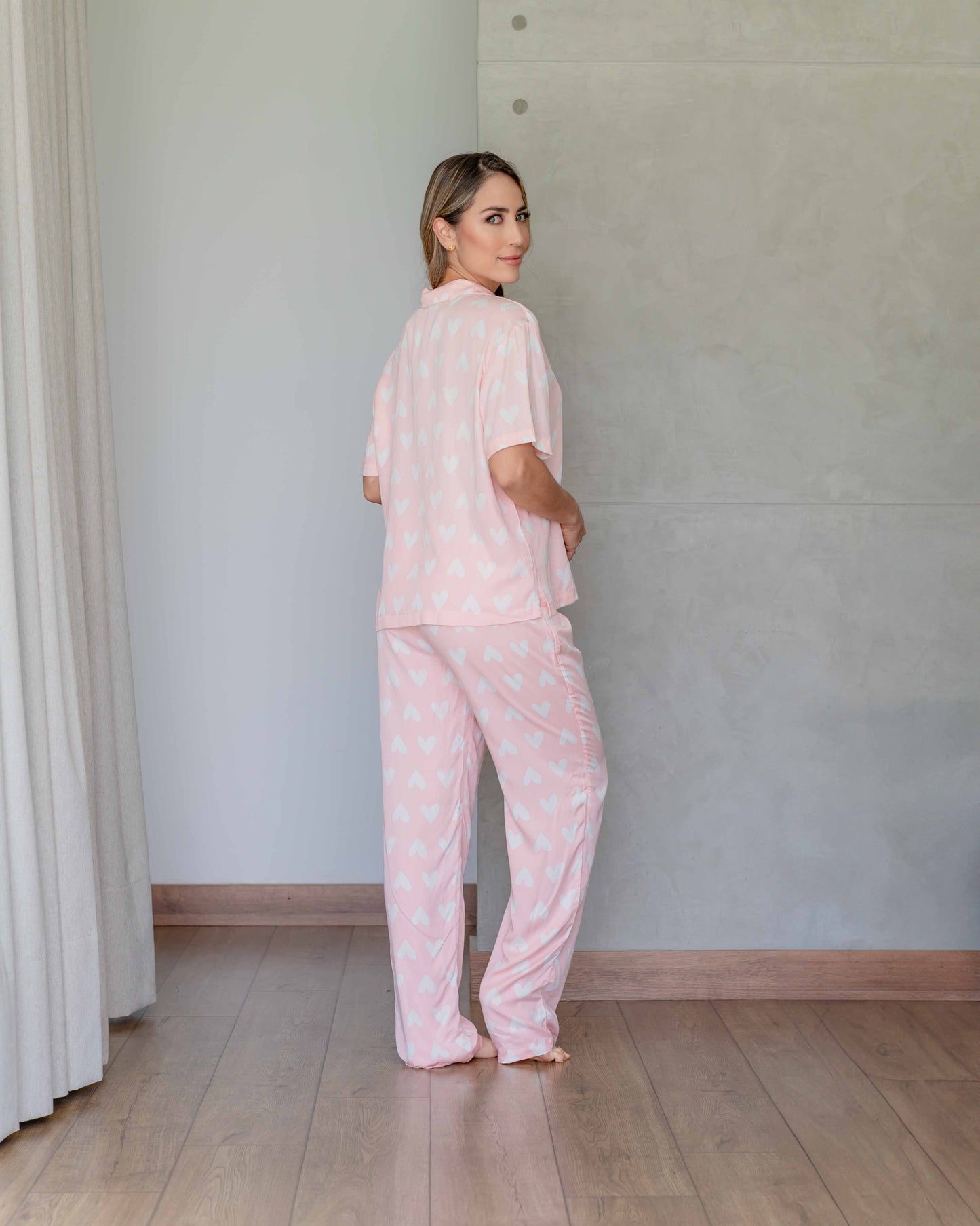 Pj Cora Heart Pink