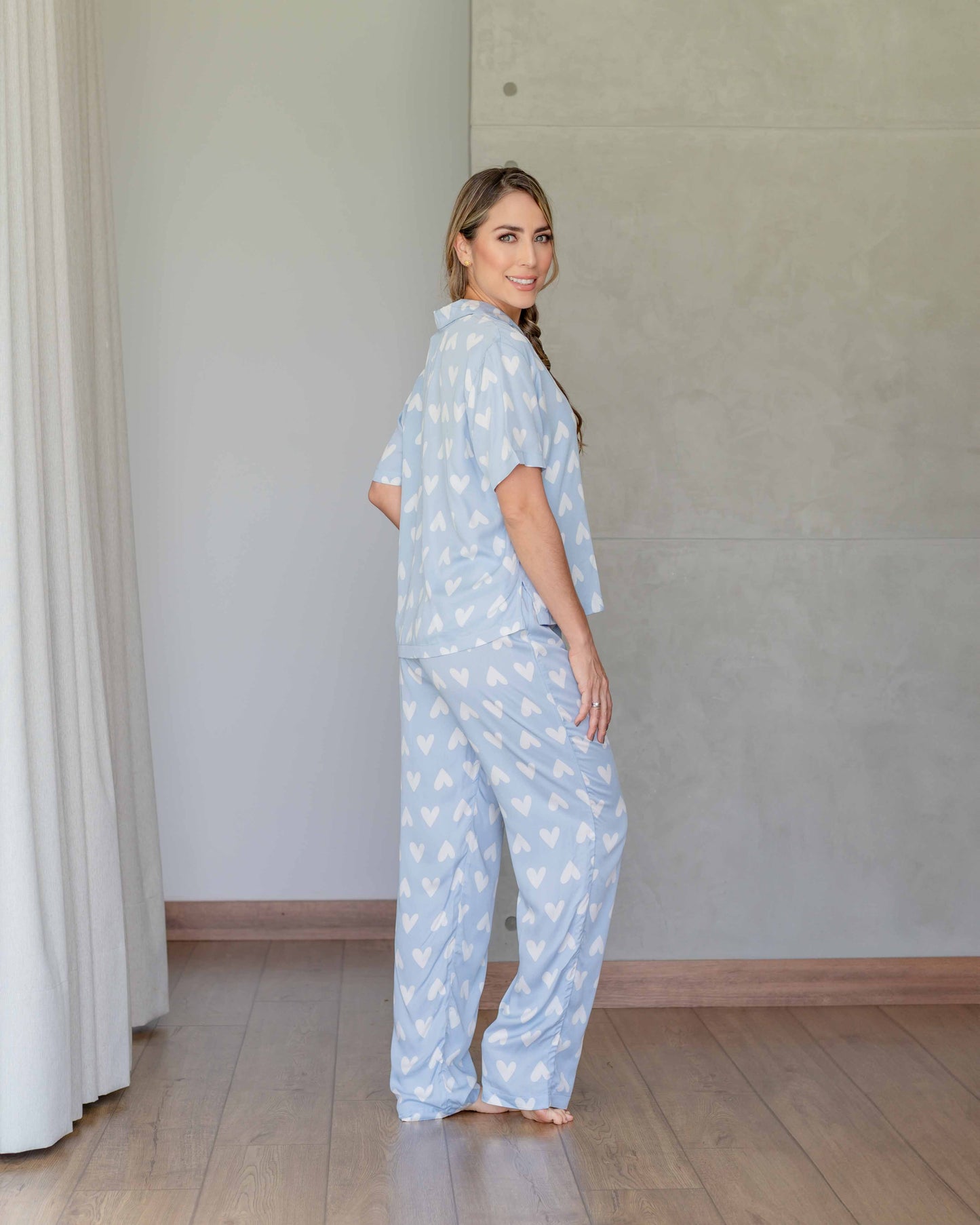 Pj Cora Heart Blue