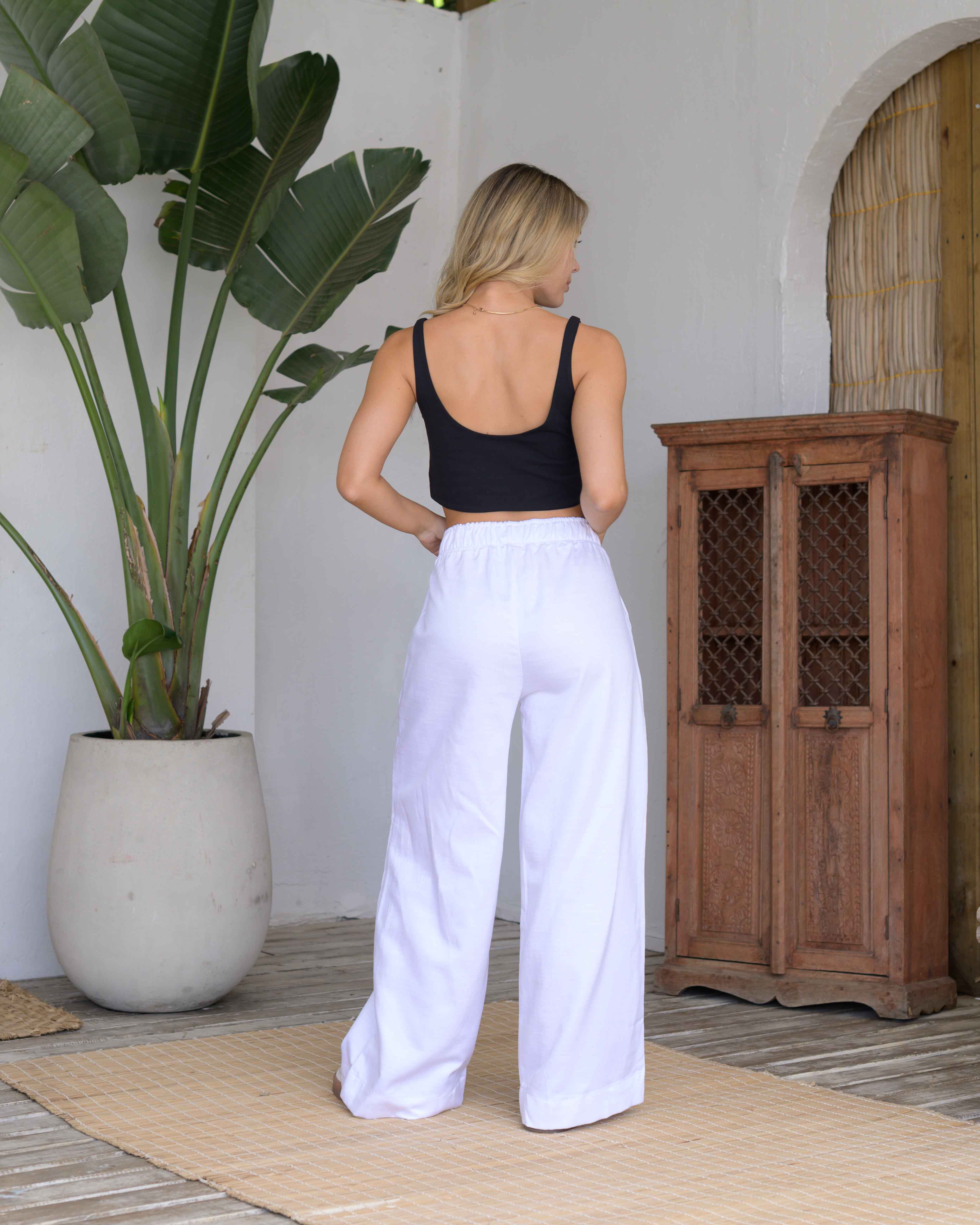 Pantalon Cande Plane White