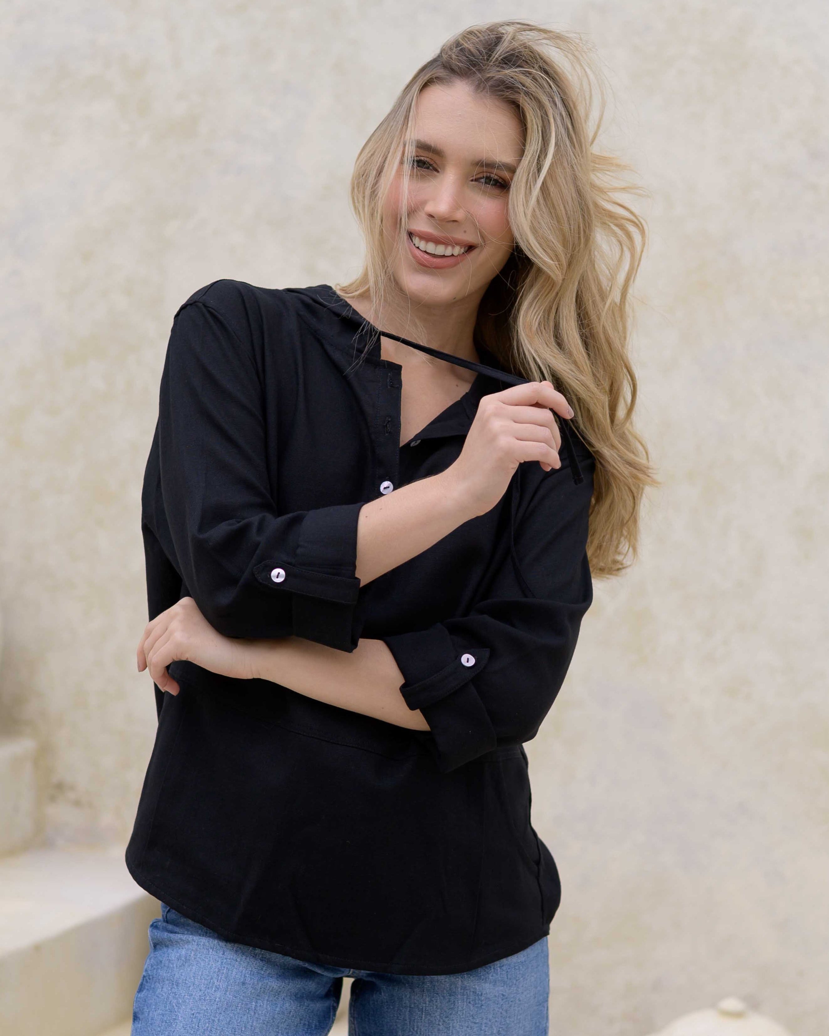 Blusa Capri Negro