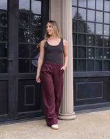 Pantalon Cande Plane Vino