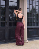 Pantalon Cande Plane Vino