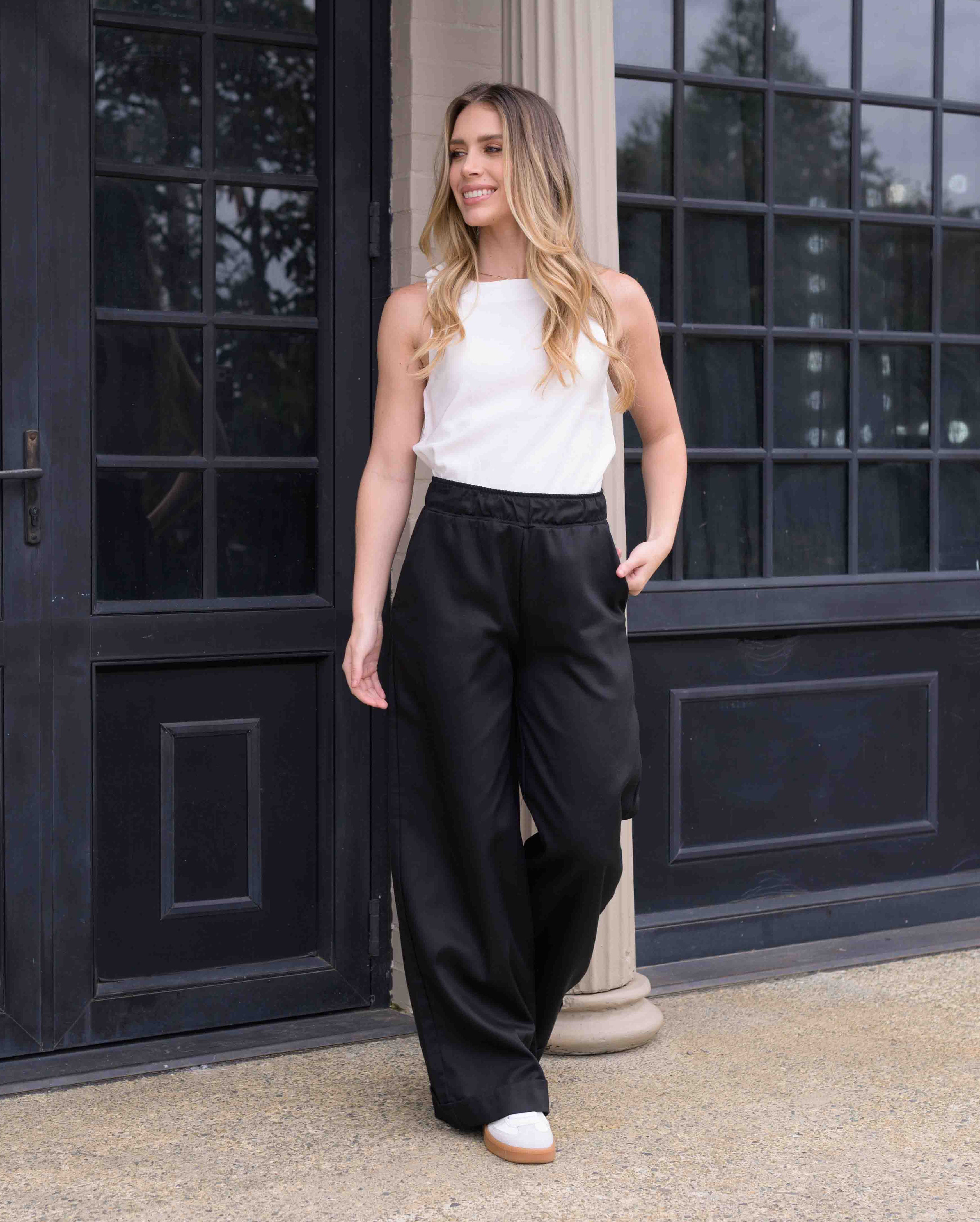 Pantalon Cande Plane Negro