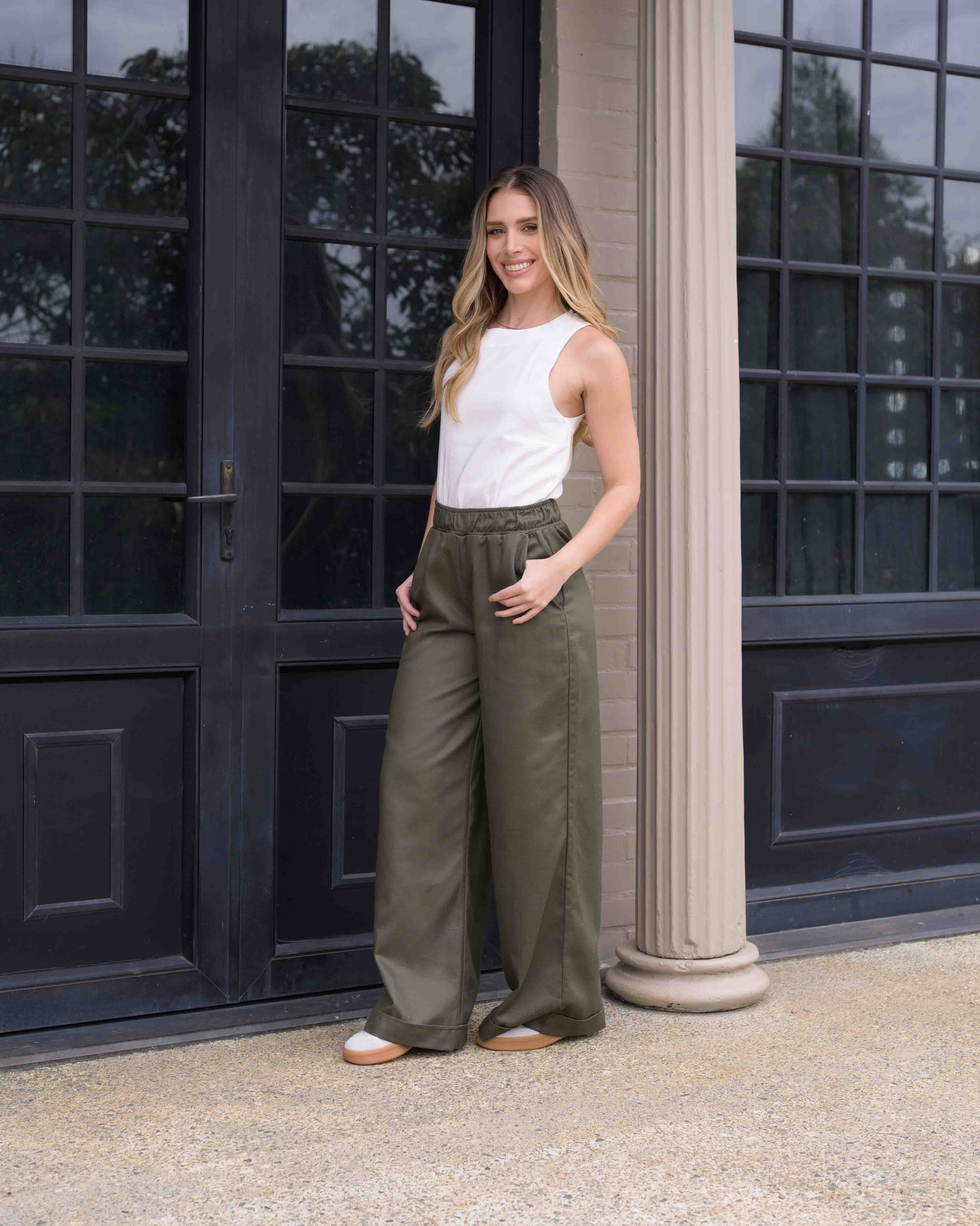 Pantalon Cande Plane Verde