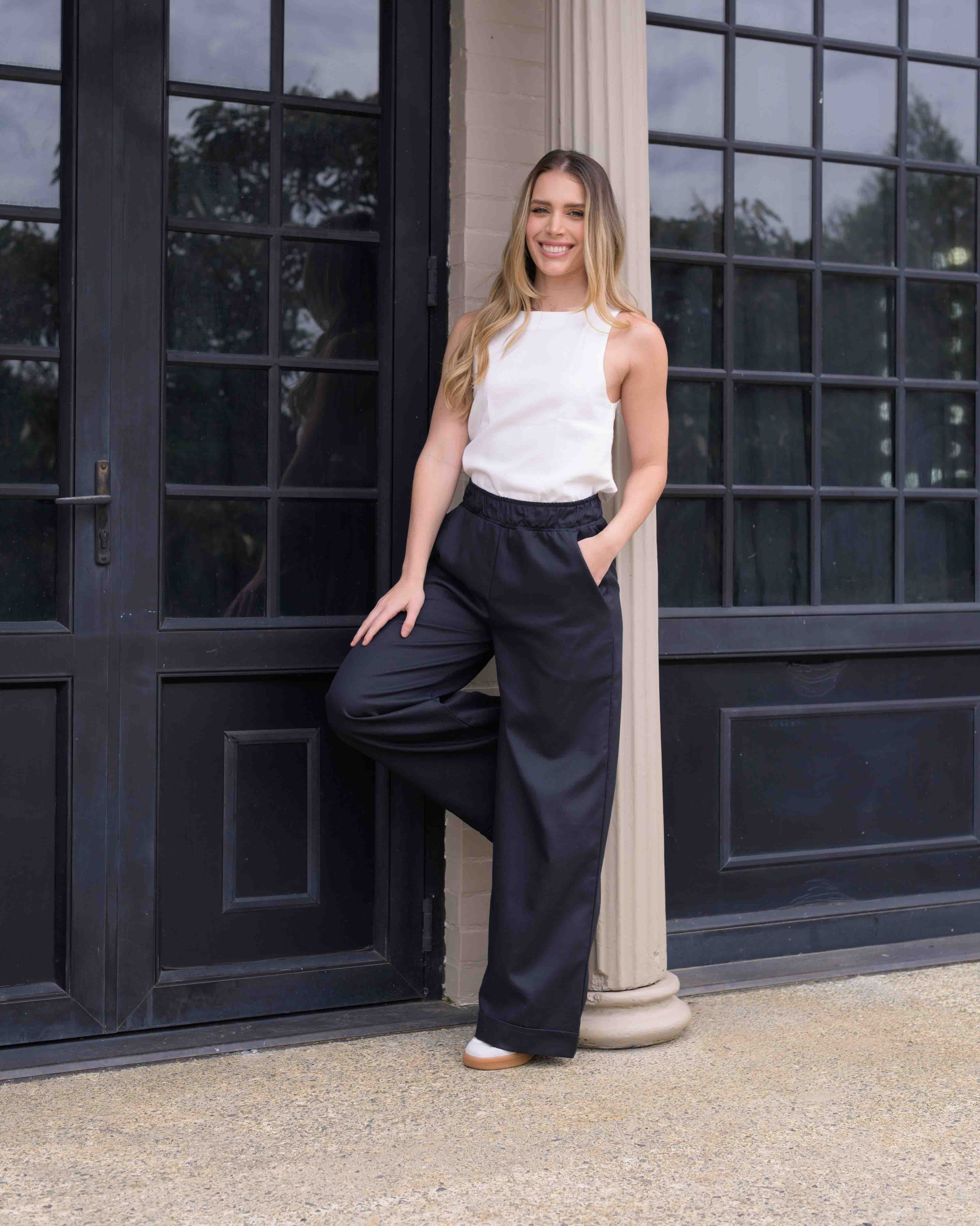 Pantalon Cande Plane Azul